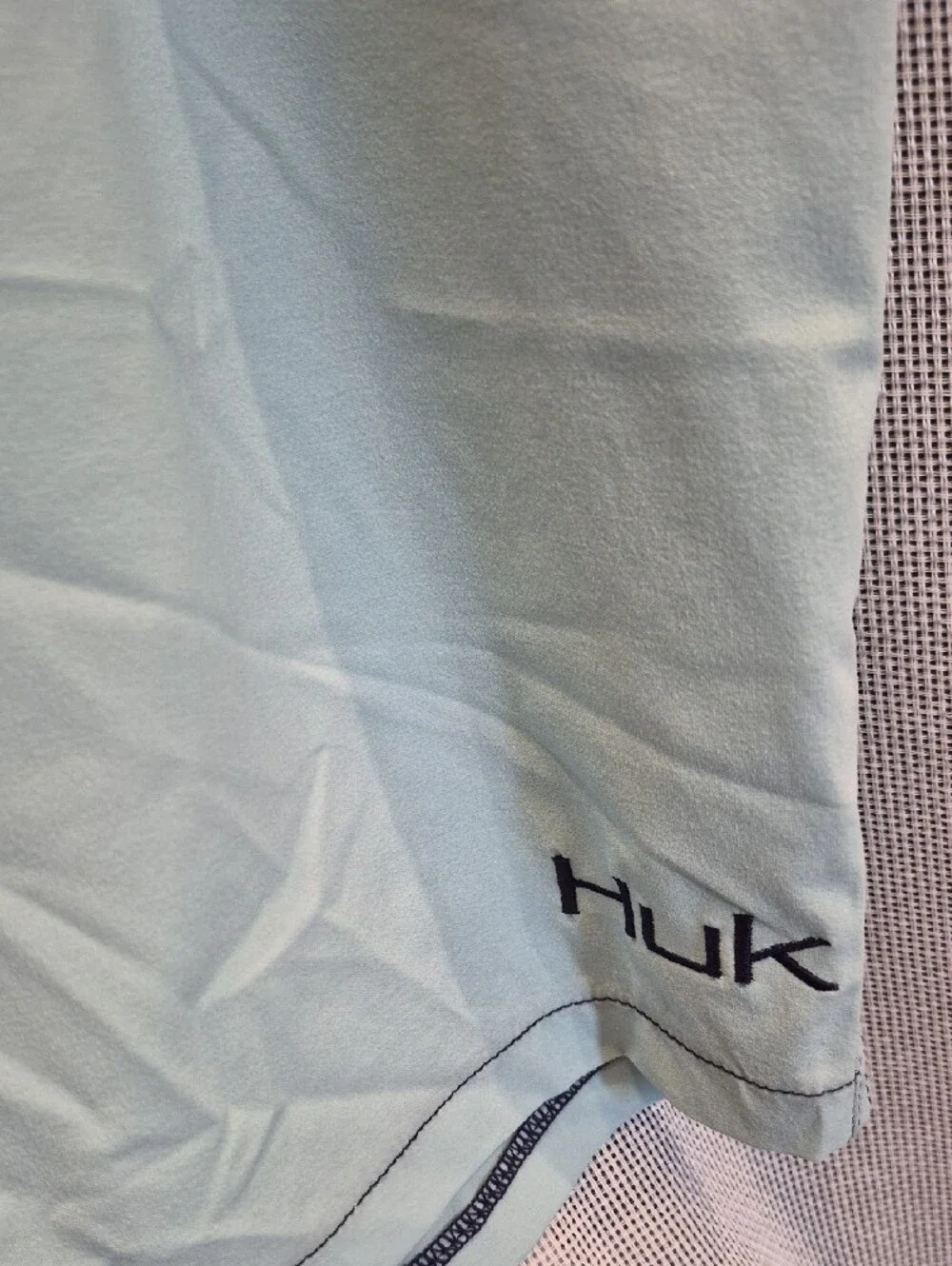 Huk Two-Tone Navy & Light Aqua Swim Board Shorts